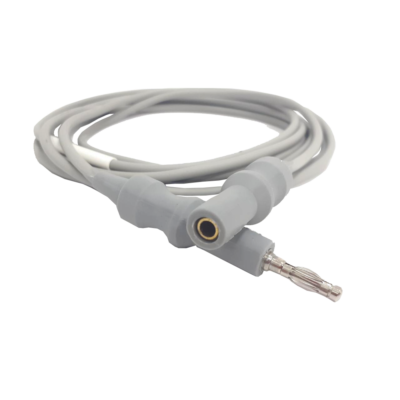 Cabo de Diatermia HF Monopolar Macho x Fêmea - Pinças e Cânulas Laparoscópica